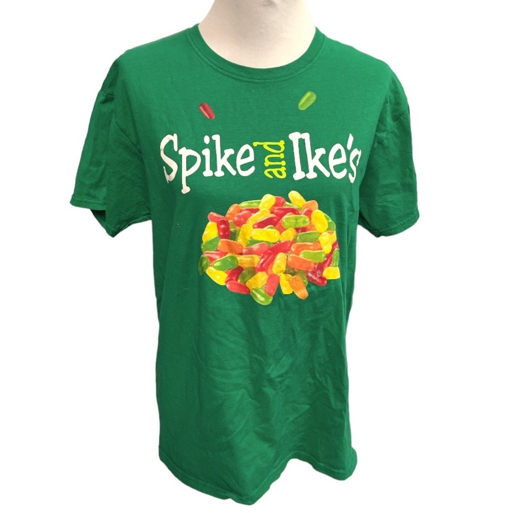 Spike and Ike’s Short Sleeve Crew Neck TShirt Green Size Medium
